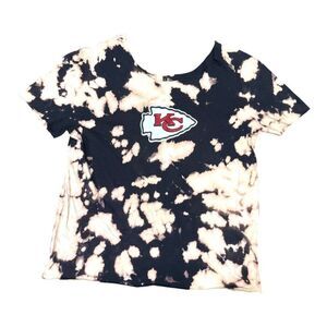 Kansas City Chiefs Kelce 87 Tie-Dye T-Shirt Black Graphic Tee Taylor Swift READ